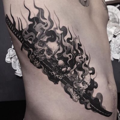 Chi tiết hình xăm bên hông ấn tượng dành cho nam giới Top 888+ hình xăm bên hông siêu cuốn hút - Genztattoo