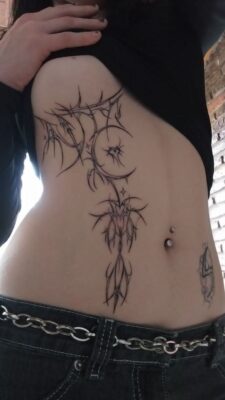 cá tính với hình xăm bên hông này Top 888+ hình xăm bên hông siêu cuốn hút - Genztattoo