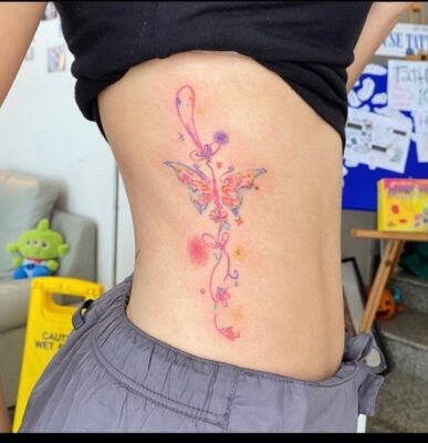 Hình xăm màu sắc siêu bắt mắt dành cho phụ nữ Top 888+ hình xăm bên hông siêu cuốn hút - Genztattoo