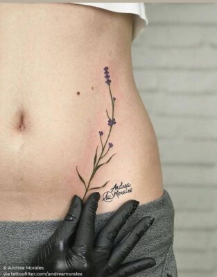 Thiết kế hoa tinh tế dành cho nữ Top 888+ hình xăm bên hông siêu cuốn hút - Genztattoo