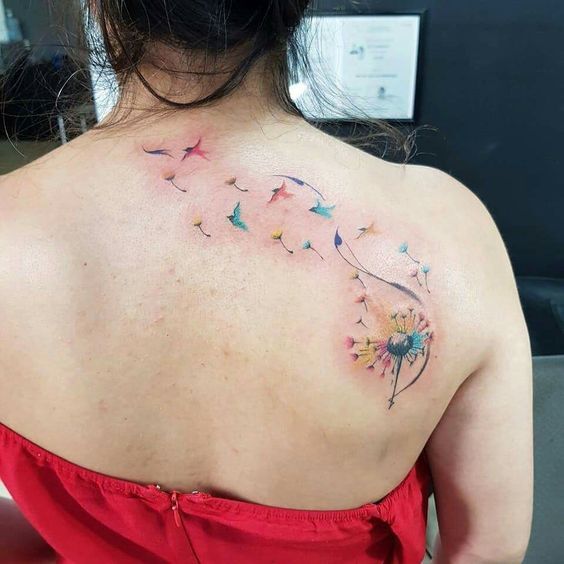 ý tưởng tattoo biểu tượng đẹp cho nữ ở lưng 