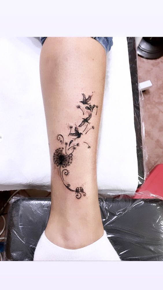 tattoo mẫu hoa mang ý nghĩa tự do