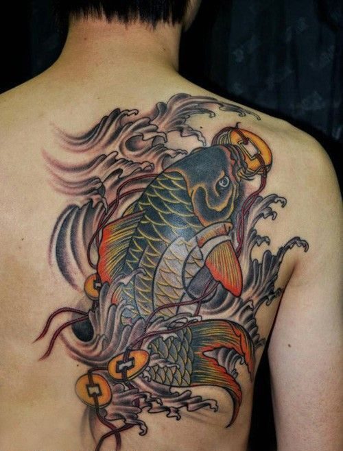 Top 99+ mẫu hình xăm cá chép ngậm đồng tiền đẹp - Genztattoo