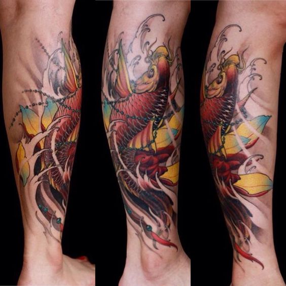 Top 99+ mẫu hình xăm cá chép ngậm đồng tiền đẹp - Genztattoo