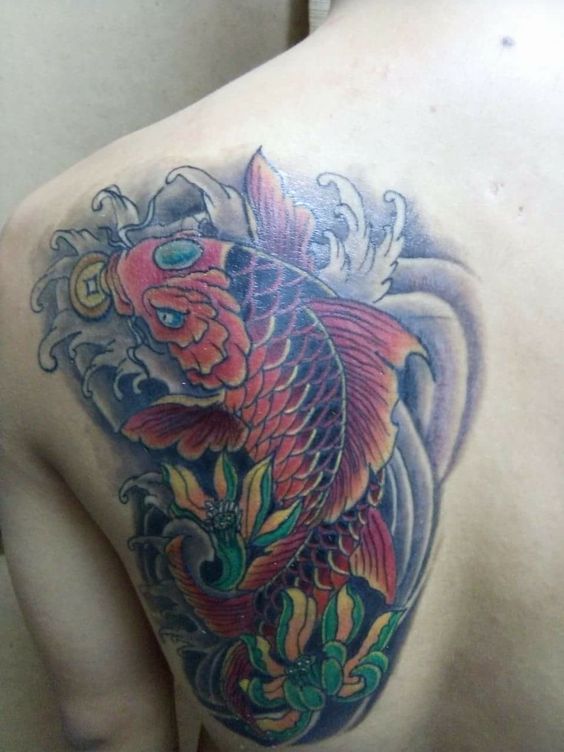 Top 99+ mẫu hình xăm cá chép ngậm đồng tiền đẹp - Genztattoo