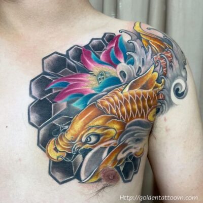 Top 99+ mẫu hình xăm cá chép ngậm đồng tiền đẹp - Genztattoo