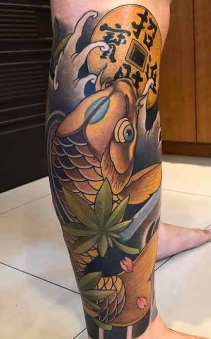 Top 99+ mẫu hình xăm cá chép ngậm đồng tiền đẹp - Genztattoo