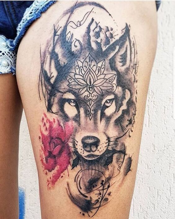 Tổng hợp 555+ hình xăm chó sói cực chiến cho anh em - Genztattoo