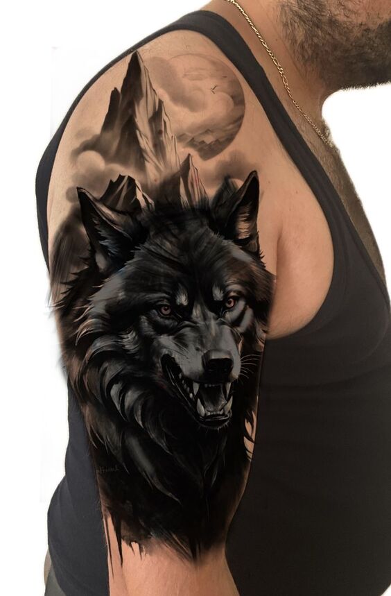 Tổng hợp 555+ hình xăm chó sói cực chiến cho anh em - Genztattoo