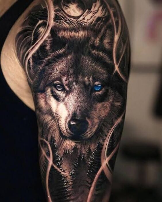 Tổng hợp 555+ hình xăm chó sói cực chiến cho anh em - Genztattoo