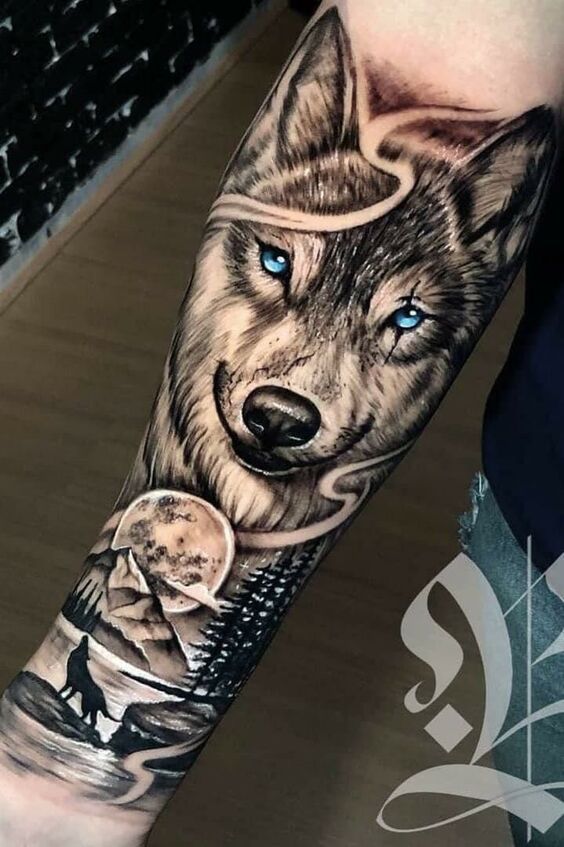Tổng hợp 555+ hình xăm chó sói cực chiến cho anh em - Genztattoo