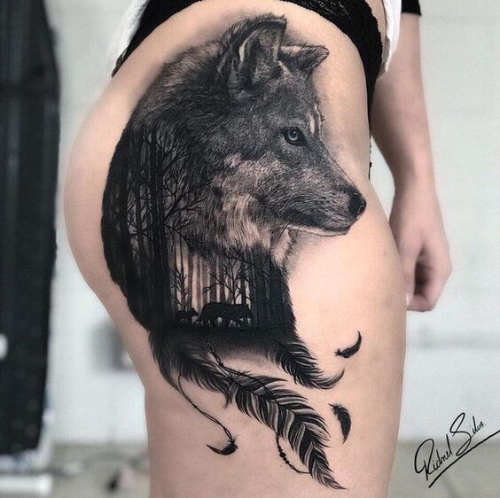 Tổng hợp 555+ hình xăm chó sói cực chiến cho anh em - Genztattoo