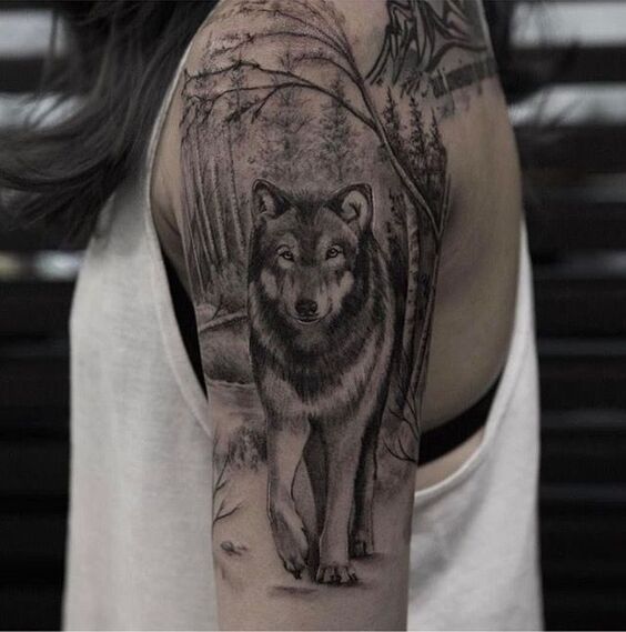Tổng hợp 555+ hình xăm chó sói cực chiến cho anh em - Genztattoo