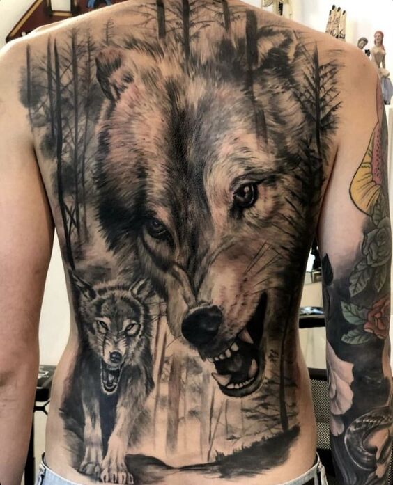 Tổng hợp 555+ hình xăm chó sói cực chiến cho anh em - Genztattoo