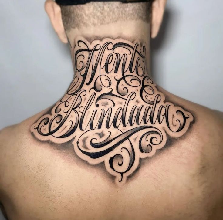 Tổng hợp 666+ hình xăm chữ sau gáy độc lạ và chất lừ - Genztattoo