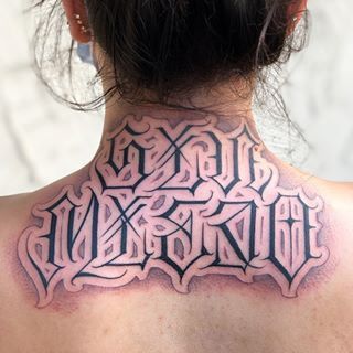 Tổng hợp 666+ hình xăm chữ sau gáy độc lạ và chất lừ - Genztattoo