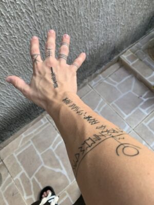 Hình xăm rune cầu mong sự bảo vệ và may mắn Top 777+ hình xăm cổ ngữ rune độc lạ và ấn tượng - Genztattoo