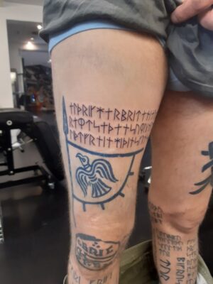 Ấn tượng với hình xăm rune cổ trên đùi Top 777+ hình xăm cổ ngữ rune độc lạ và ấn tượng - Genztattoo