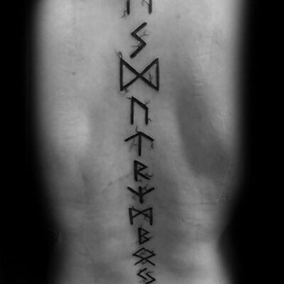 Mẫu hình xăm rune dọc sống lưng Top 777+ hình xăm cổ ngữ rune độc lạ và ấn tượng - Genztattoo