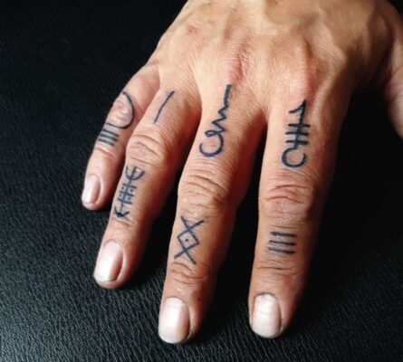 Mẫu hình xăm rune trên ngón tay Top 777+ hình xăm cổ ngữ rune độc lạ và ấn tượng - Genztattoo