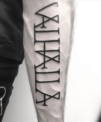 Nghệ thuật xăm trán, mẫu chữ rune Top 777+ hình xăm cổ ngữ rune độc lạ và ấn tượng - Genztattoo