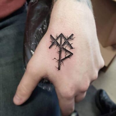 mu bàn tay biểu tượng rune mô hình hình xăm Top 777+ hình xăm cổ ngữ rune độc lạ và ấn tượng - Genztattoo