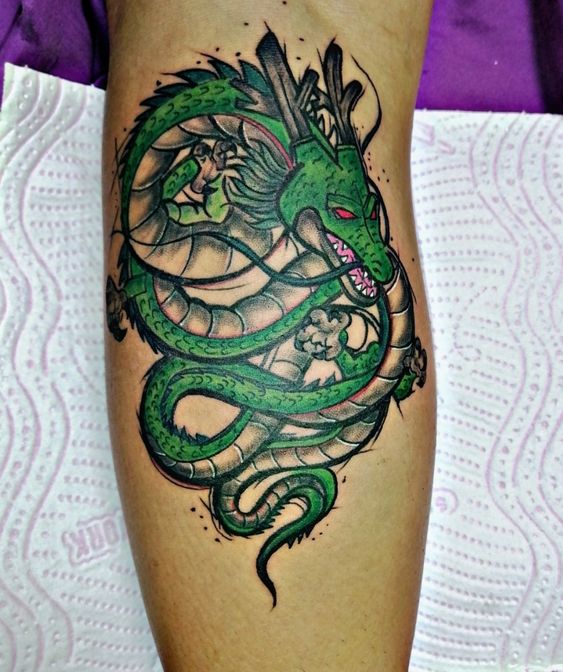 Hình xăm rồng Shenron cực ngầu hình xăm rồng thần shenron cực chất
