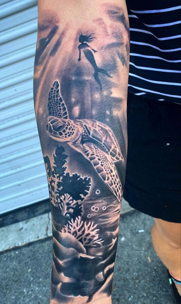 Gợi ý 700+ hình xăm con rùa đa dạng sắc thái cho anh em - Genztattoo
