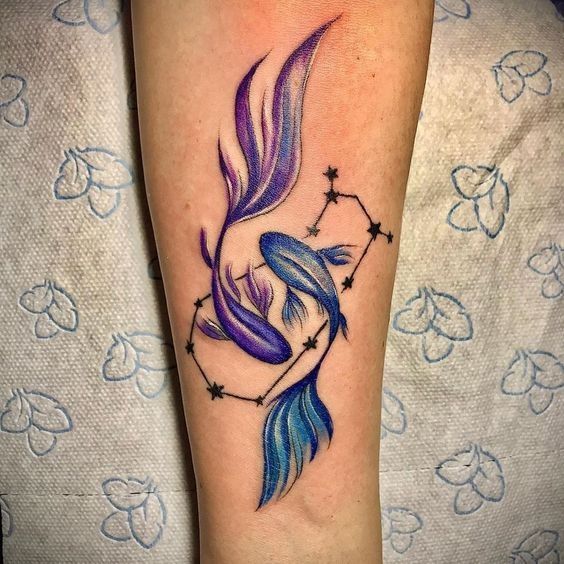 150 hình xăm cung song ngư chọn lọc đẹp và dễ thương nhất - Genztattoo