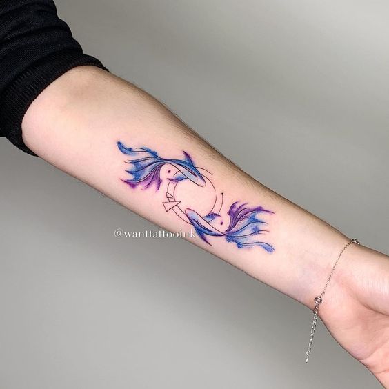 150 hình xăm cung song ngư chọn lọc đẹp và dễ thương nhất - Genztattoo