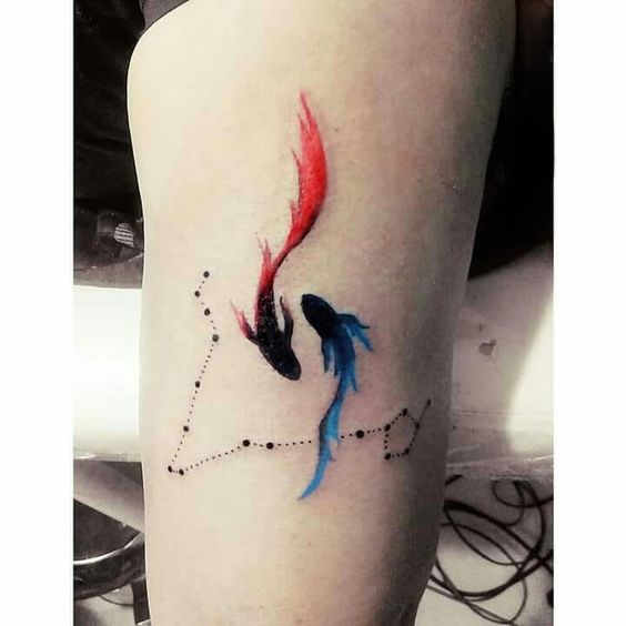 150 hình xăm cung song ngư chọn lọc đẹp và dễ thương nhất - Genztattoo
