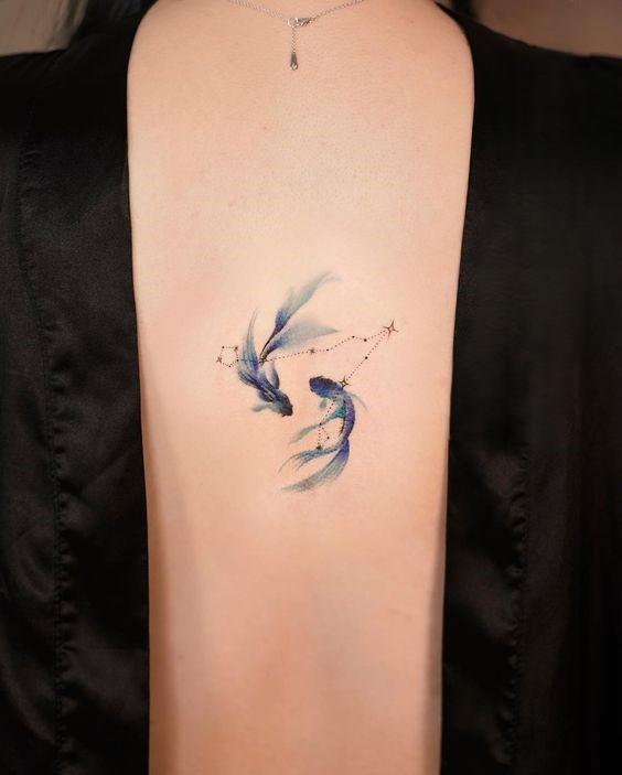 150 hình xăm cung song ngư chọn lọc đẹp và dễ thương nhất - Genztattoo