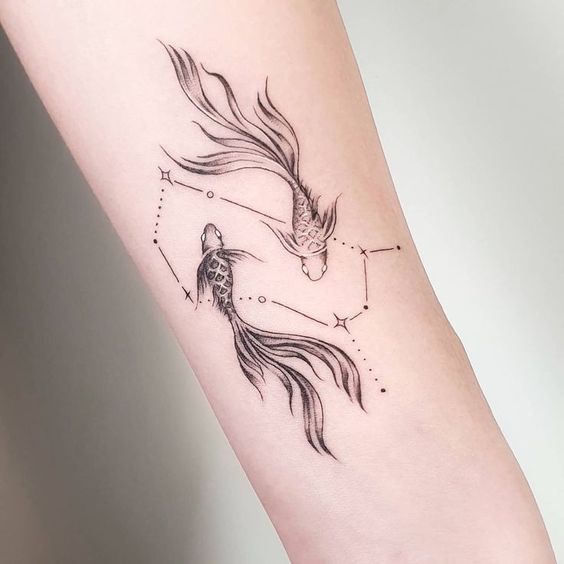 150 hình xăm cung song ngư chọn lọc đẹp và dễ thương nhất - Genztattoo