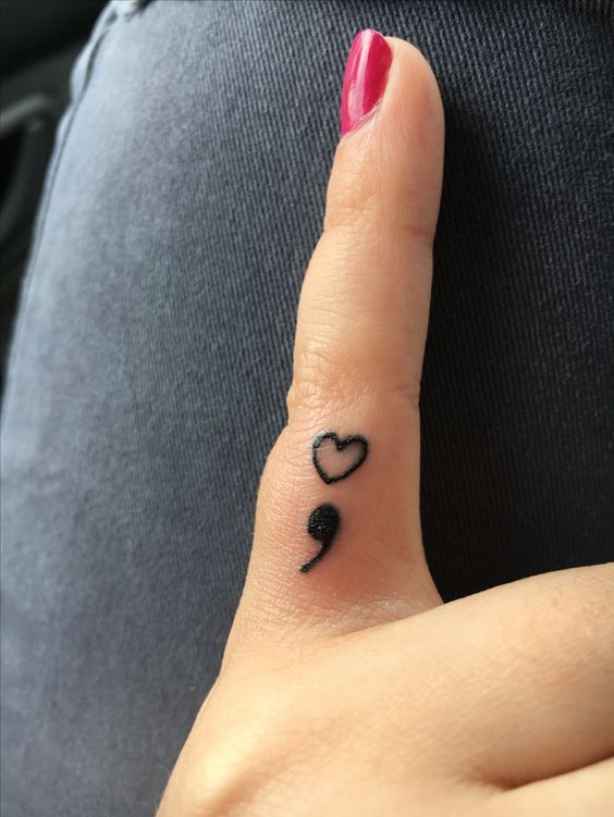 Hơn 300+ hình xăm dấu chấm phẩy hot trend gần đây - Genztattoo