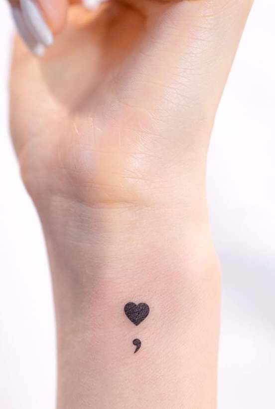 Hơn 300+ hình xăm dấu chấm phẩy hot trend gần đây - Genztattoo