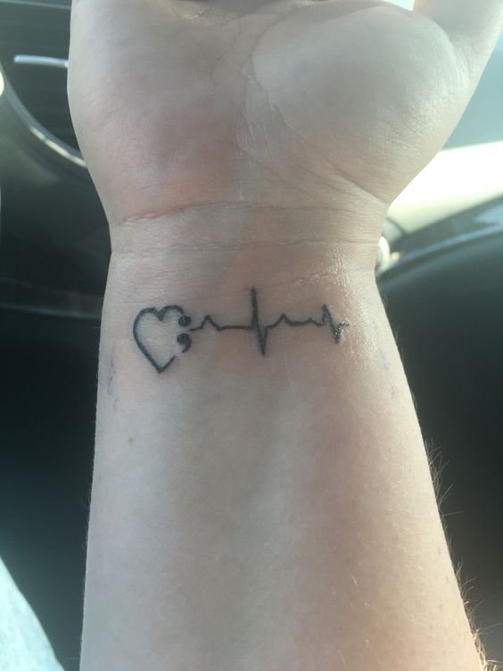 Hơn 300+ hình xăm dấu chấm phẩy hot trend gần đây - Genztattoo
