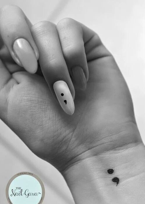 Hơn 300+ hình xăm dấu chấm phẩy hot trend gần đây - Genztattoo