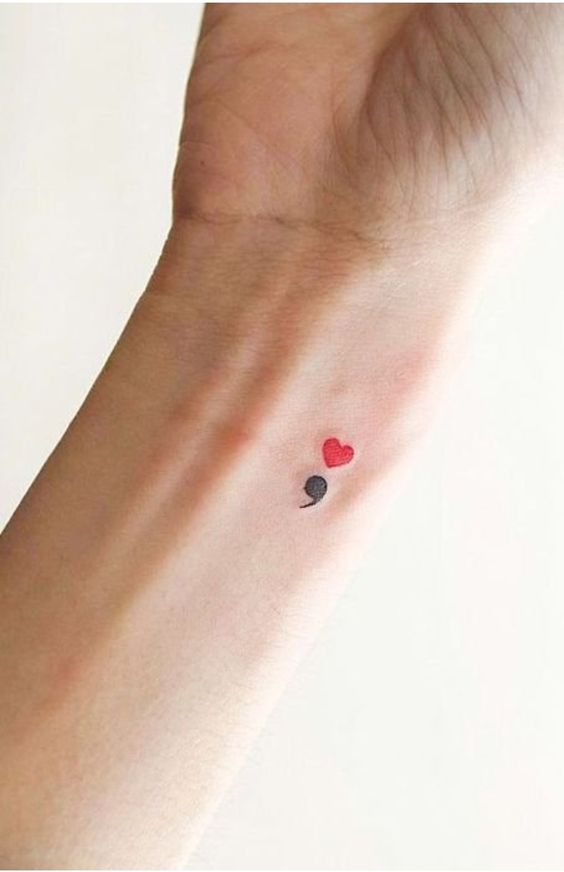 Hơn 300+ hình xăm dấu chấm phẩy hot trend gần đây - Genztattoo