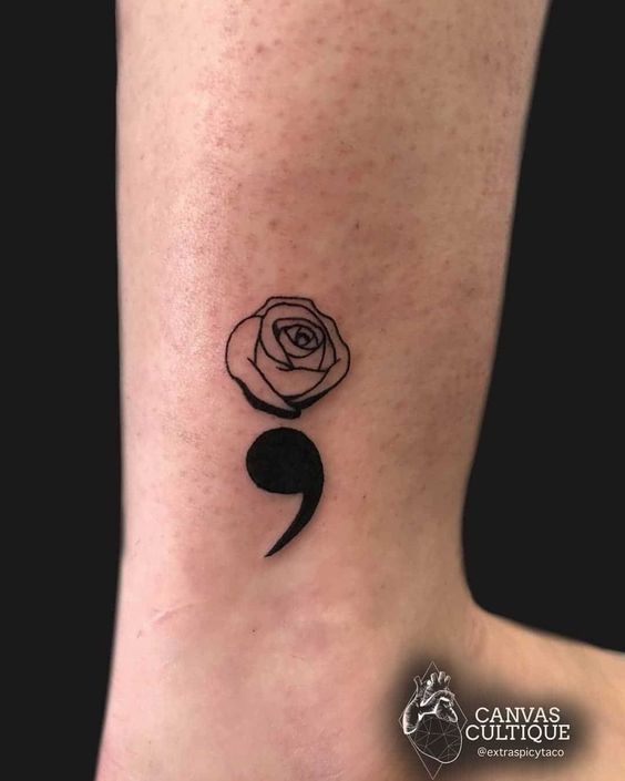 Hơn 300+ hình xăm dấu chấm phẩy hot trend gần đây - Genztattoo