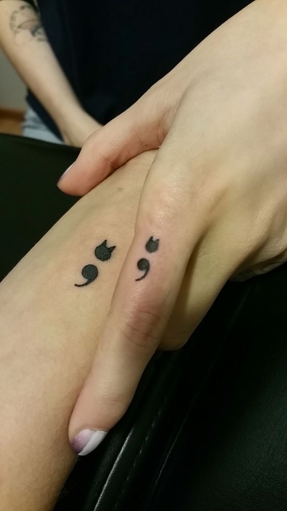 Hơn 300+ hình xăm dấu chấm phẩy hot trend gần đây - Genztattoo