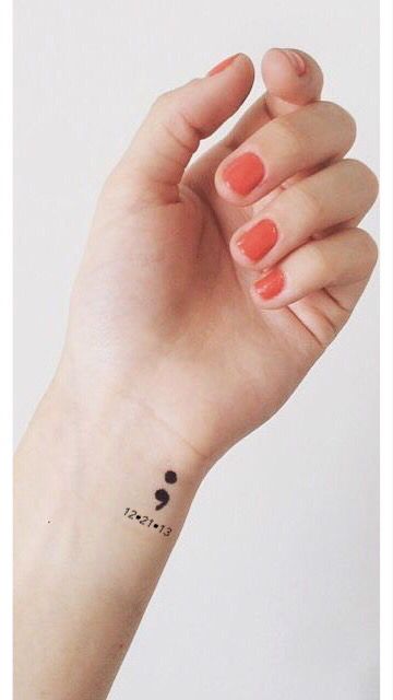 Hơn 300+ hình xăm dấu chấm phẩy hot trend gần đây - Genztattoo