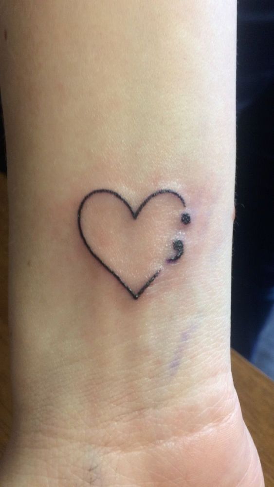 Hơn 300+ hình xăm dấu chấm phẩy hot trend gần đây - Genztattoo