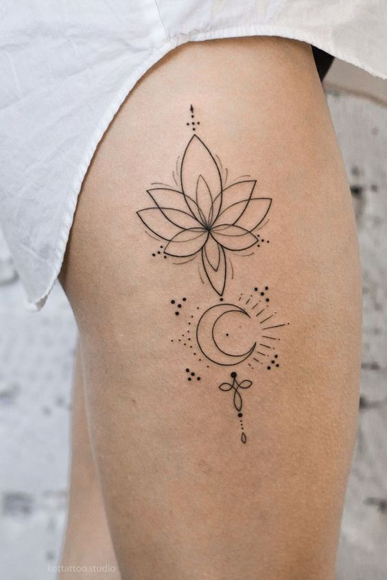 222+ hình xăm hoa sen cho nữ cực tinh tế và ấn tượng - Genztattoo