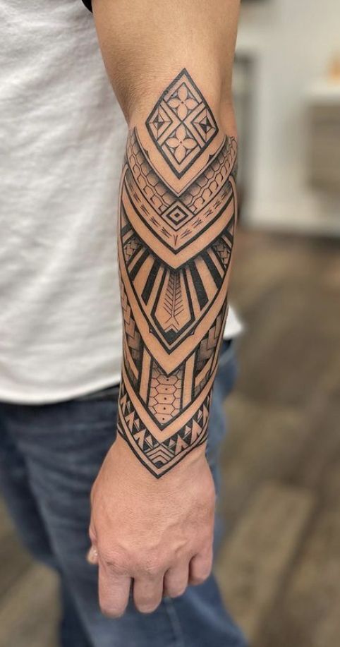 Mẫu hình xăm kín cả cánh tay cực ngầu mẫu tattoo họa tiết full cẳng tay cực chiến