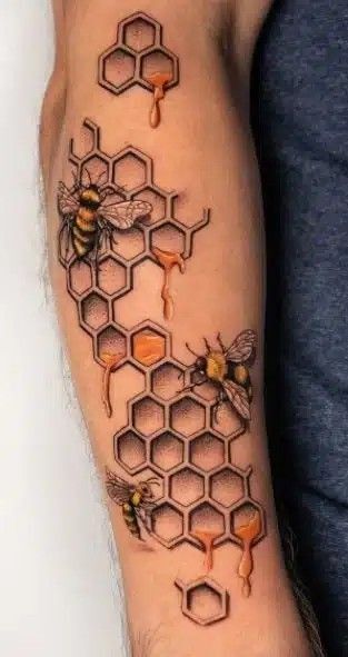 Những mẫu hình xăm hoa văn không dành cho người sợ ong mẫu tattoo họa tiết không dành cho người sợ ong