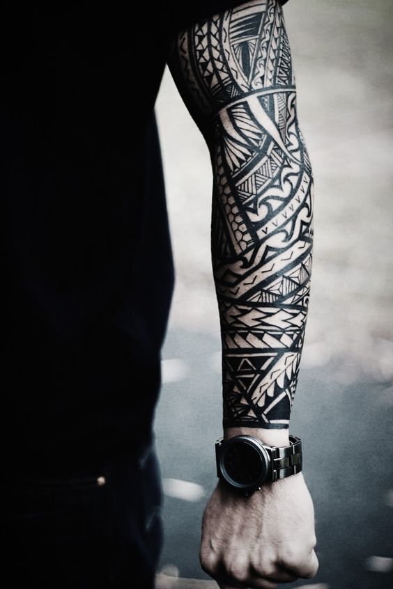 Cả cánh tay với mẫu hình xăm độc đáo full cánh tay với mẫu tattoo họa tiết độc đáo