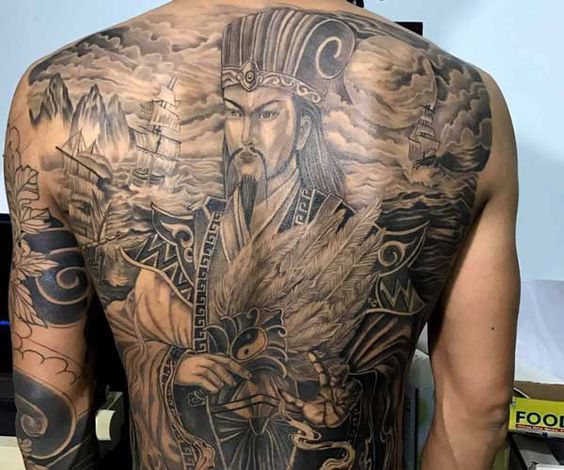 1000 hình xăm khổng minh gia cát lượng chọn lọc ở tất cả các vị trí - Genztattoo