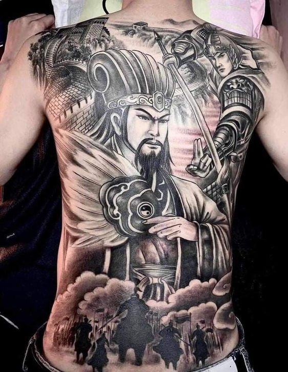 1000 hình xăm khổng minh gia cát lượng chọn lọc ở tất cả các vị trí - Genztattoo