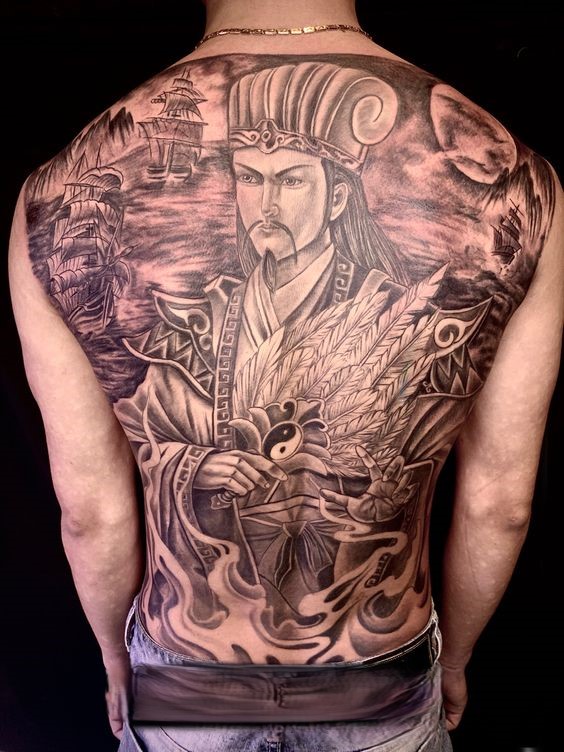 1000 hình xăm khổng minh gia cát lượng chọn lọc ở tất cả các vị trí - Genztattoo