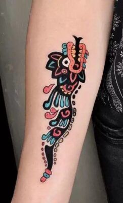 mẫu tattoo đầu lân mini siêu độc lạ